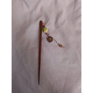 Vintage Hair Stick With Beaded Charm